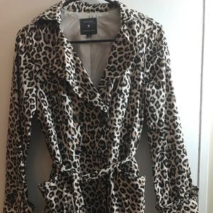 SOLD Forever 21 Animal Leopard Trench, M (EUC)